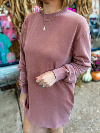 Chestnut Sweatshirt Dress