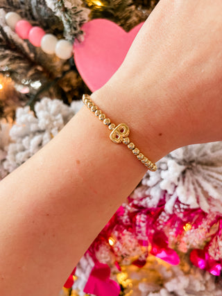 Bubble Letter Beaded Bracelet