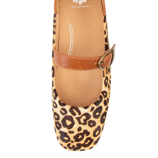 Leopard Carden Mary Jane Flat