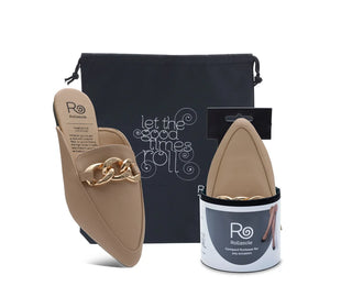 Taupe Uptown Girl Mule | Rollasole