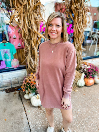 Chestnut Sweatshirt Dress