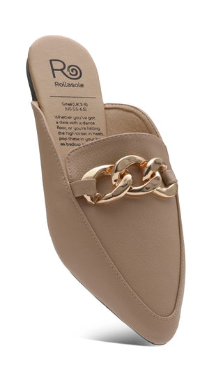 Taupe Uptown Girl Mule | Rollasole