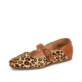 Leopard Carden Mary Jane Flat
