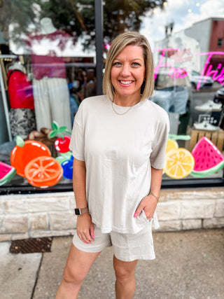 Taupe Muted Muse Top