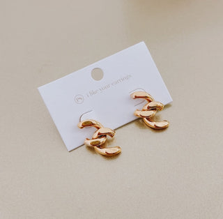 Broken Chain Link Waterproof Earrings