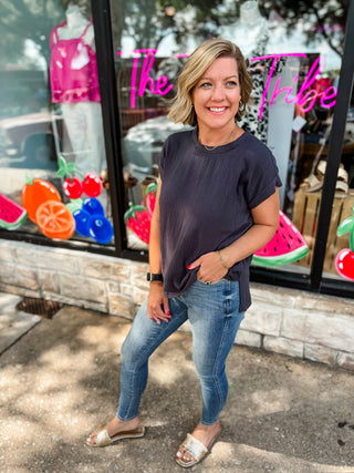Tummy Control Contrast Wash Skinny | Judy Blue