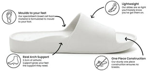 Navy - Archies Arch Support Slides