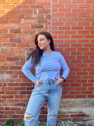 Basic Round Neck Long Sleeve Top