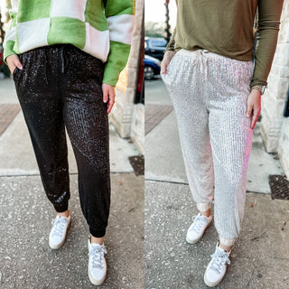 Sequin Joggers