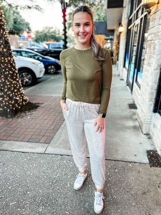Sequin Joggers